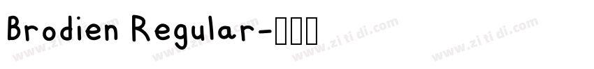 Brodien Regular字体转换